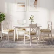 vidaXL Sittkuddar 4 pcs Kräm 40 x 40 x 12 cm tyg