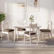 vidaXL Sittkuddar 4 pcs Brun 45 x 45 x 12 cm tyg