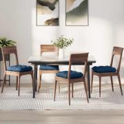vidaXL Sittkuddar 4 pcs Blå 45 x 45 x 12 cm tyg