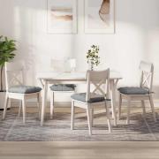 vidaXL Sittkuddar 2 pcs Ljusgrå 40 x 40 x 6 cm tyg