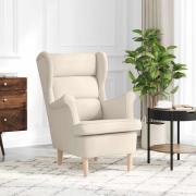 vidaXL Fåtölj vit 74x84x100 cm Linne