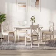 vidaXL Sittkuddar 4 pcs Kräm 40 x 40 x 3 cm Mikrofiber Tyg