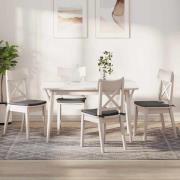 vidaXL Sittkuddar 4 pcs Ljusgrå 40 x 40 x 3 cm Kordread tyg