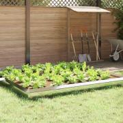 vidaXL Snigelfence 4 pcs Silver 100 x 3,5 x 25 cm Rostfritt stål