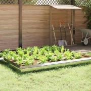 vidaXL Snigelfence Silver 100 x 3,5 x 25 cm Galvaniserat Stål