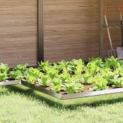 vidaXL Snigelfence Silver 13,5 x 13,5 x 25 cm Galvaniserat Stål