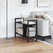 vidaXL Hyllsystem Svart Ek 75 x 30 x 58,5 cm Konstruerat trä