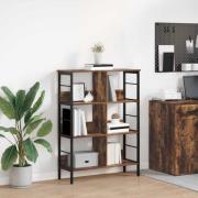 vidaXL Hyllsystem Rökt ek 82 x 32 x 112 cm Konstruerat trä