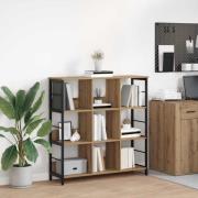 vidaXL Hyllsystem Artisan Ek 102 x 32 x 104,5 cm Konstruerat trä