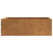 vidaXL Kant för gräsmatta Rostig 40 x 40 x 13 cm Väderbeständig stål