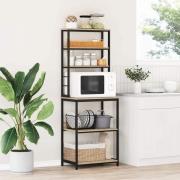 vidaXL Köks hylla Sonoma-ek 60 x 40 x 168 cm Konstruerat trä