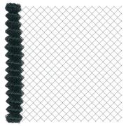 vidaXL Kedjelänk Stängsel Grön 25 x 1,6 m Stål