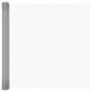 vidaXL Svetsat trådstängsel Silver 1.5 x 50 m Stål