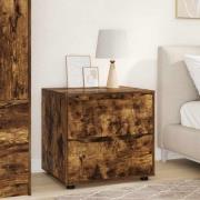 vidaXL Förvaringsskåp Rökt ek 60 x 48 x 57 cm Konstruerat trä