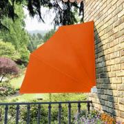 vidaXL Sidomarkis för balkong terrakotta 140x140 cm