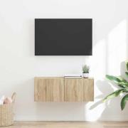vidaXL TV Vägghylla Sonoma 78,5 x 31 x 29,5 cm Konstruerat trä