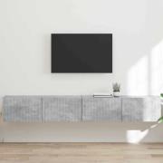 vidaXL TV Vägghylla 2 pcs Betong 98 x 31 x 29,5 cm Konstruerat trä