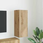 vidaXL TV Vägghylla Artisan Ek 30 x 31 x 80 cm Konstruerat trä