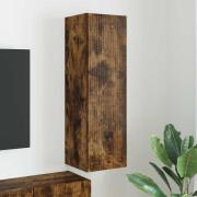 vidaXL TV Vägghylla Rökt ek 30 x 31 x 100 cm Konstruerat trä