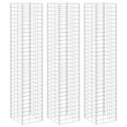 vidaXL Gabioner 3 st 30x30x200 cm järn
