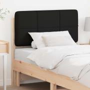 vidaXL Klädd sänggavel med huvudgavel Brun och svart 90 cm Massiv furu
