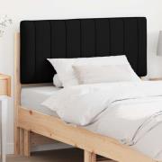 vidaXL Klädd sänggavel Brun och svart 100 cm Massiv furu