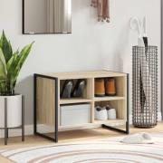 vidaXL Skoskåp med lagring Sonoma 60 x 35 x 44 cm Konstruerat trä