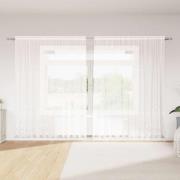 vidaXL Spetsgardin med gardiner Vit 300 x 245 cm Polyester