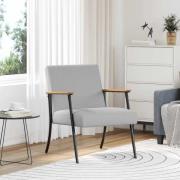 vidaXL fåtölj Moln Grå 59 x 75 x 78 cm tyg