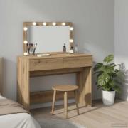 vidaXL Smyckebord Artisan Ek 100 x 40 x 120 cm Konstruerat trä