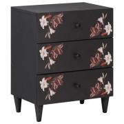 vidaXL Sängbord Flerfärgsdesign 50 x 33 x 60 cm Massivt mangoträ