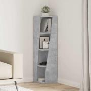 vidaXL Hörnskåp Vit 27,5x27x102cm Konstruerat trä