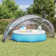 vidaXL Poolkupol Transparent 546 x 516 x 250 cm PVC