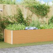 vidaXL Upphöjd odlingslåda 485 x 100 x 68 cm Galvaniserat Stål