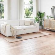 vidaXL Fusk-kaninpälsmatta Olite Taupe 80 x 250 cm Polyester