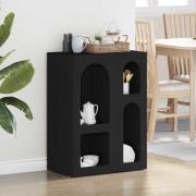 vidaXL Sideboard Svart 59 x 35 x 80.5 cm Konstruerat trä