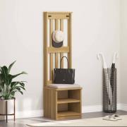 vidaXL Hallgran "SANDNES" 45x40x159,5 cm massiv trä furu