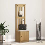 vidaXL Hallgran "SANDNES" 45x40x159,5 cm massiv trä furu