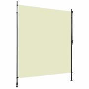 vidaXL Rullgardin utomhus 200x270 cm gräddvit