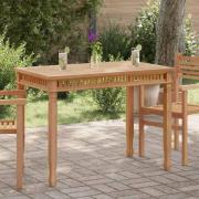 vidaXL Trädgårdsbord 120x65x80 cm massiv teak