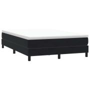 vidaXL Resårsäng utan madrass svart 140x210 cm sammet