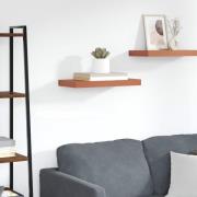 vidaXL Vägg hylla Väggmonterad Röd 50 x 23 x 4 cm Konstruerat trä
