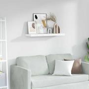 vidaXL Vägg hylla Vit marmor 80 x 23,5 x 4 cm Konstruerat trä