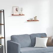 vidaXL Vägg hylla med hylla 2 pcs Röd 40 x 9 x 3 cm Konstruerat trä