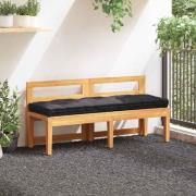 vidaXL Dyna till pallsoffa bomull 120x40x7 cm svart