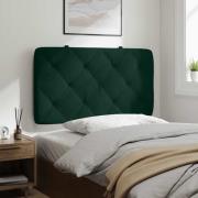 vidaXL Headboard Cushion Dark Green 80 cm Velvet