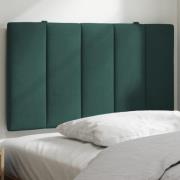 vidaXL Headboard Cushion "Hanko" Dark Green 80 cm Velvet