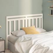 vidaXL Sänggavel vit 166x4x100 cm massiv furu