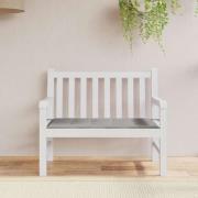 vidaXL Bänkdyna för trädgården grå 120x50x4 cm oxfordtyg