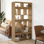 vidaXL Bokhylla ek 100x33x187,5 cm konstruerat trä